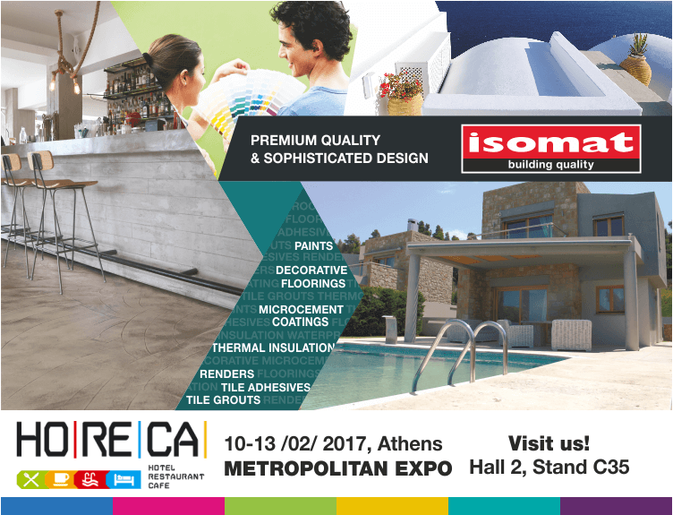 ISOMAT will be part of the HORECA Exhibition 2017